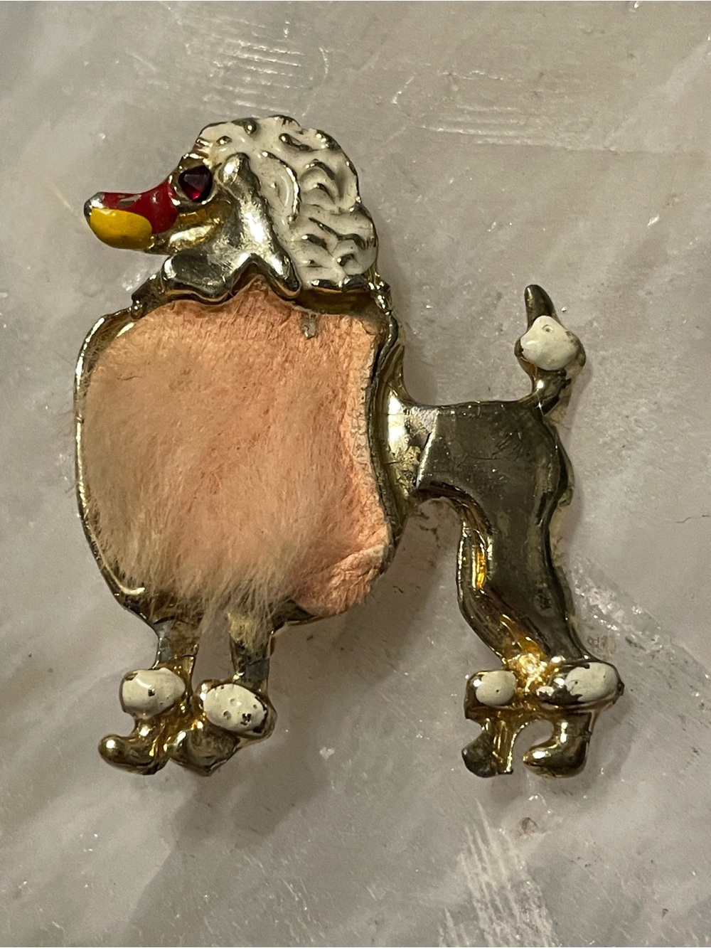 Vintage Rare Poodle Pin #7974
